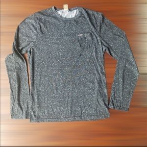 Hollister Men’s Long sleeve grey shirt